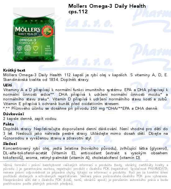 Mollers Omega-3 Daily Health cps.112