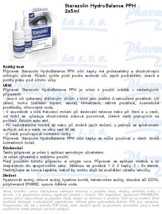 Starazolin HydroBalance PPH 2x5ml