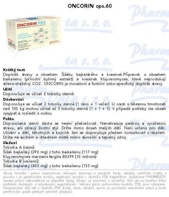 ONCORIN cps.60