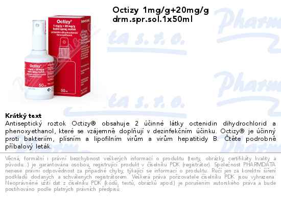 Octizy 1mg/g+20mg/g drm.spr.sol.1x50ml